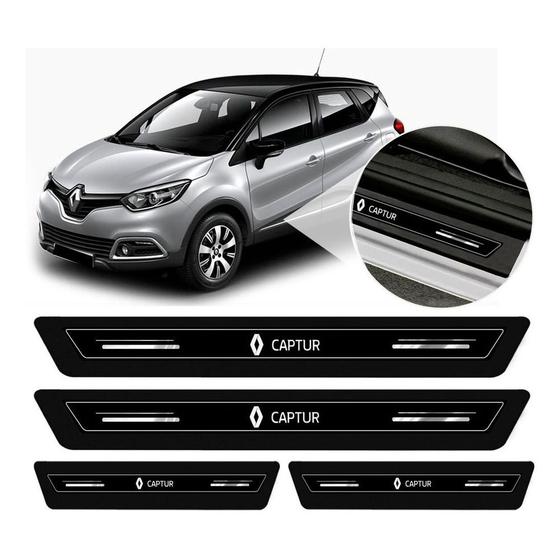 Imagem de Soleira de Porta Captur Preto Platinum 8 Peças