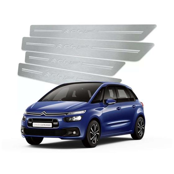 Imagem de Soleira de porta citroen c4 picasso 2017 até 2019 aço inox