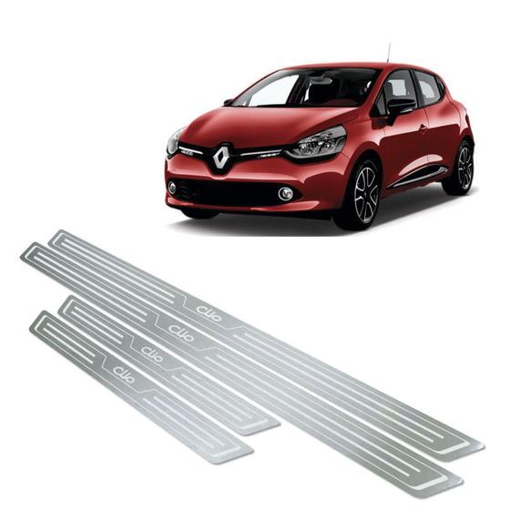 Soleira de porta renault clio 2013 até 2019 aço inox Menor preço em Soleira de porta renault clio 2013 até 2019 aço inox