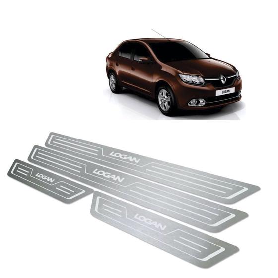 Soleira de porta renault logan 2014 até 2019 aço inox Menor preço em Soleira de porta renault logan 2014 até 2019 aço inox