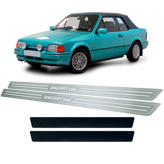 Imagem de Soleira de Porta Vinil Ford Escort Xr3 1985 a 1996 Aço Inox