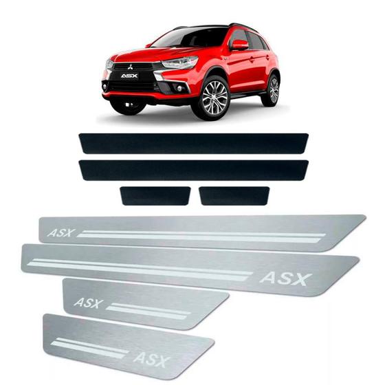 Imagem de Soleira de Porta Vinil Mitsubishi Asx 2010 a 2019 Aço Inox