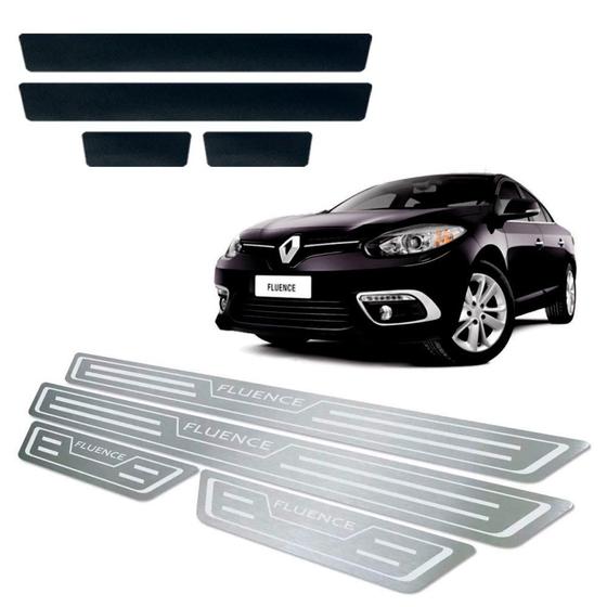 Soleira de Porta Vinil Renault Fluence 2011 a 2018 Aço Inox Menor preço em Soleira de Porta Vinil Renault Fluence 2011 a 2018 Aço Inox