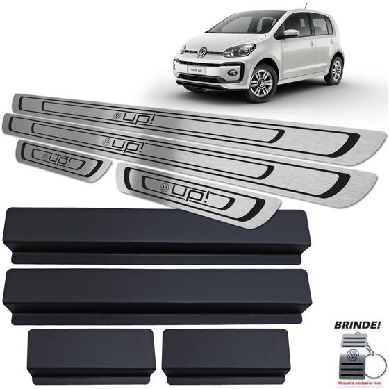 Imagem de Soleira Gravação Preto Baixo Relevo Volkswagen Up 2014 2020