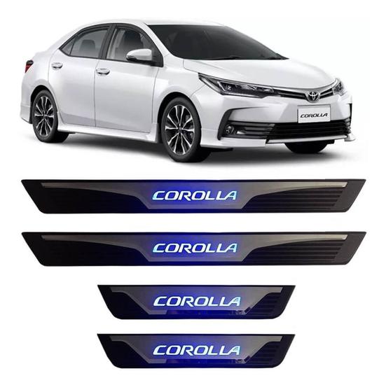 Imagem de Soleira Led Toyota Corolla 2014-2019 Inox Personalizada