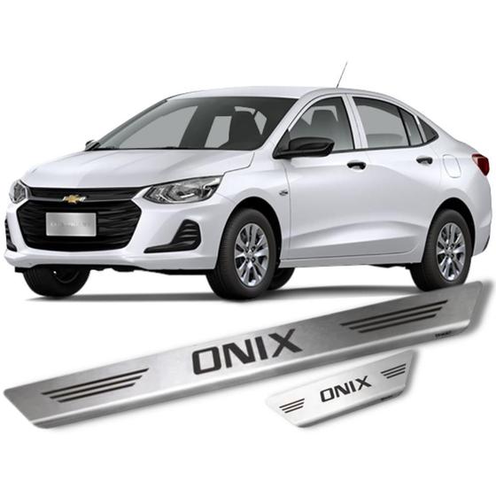 Imagem de Soleira Onix Plus 2021 a 2022 Aço Inox Escovado