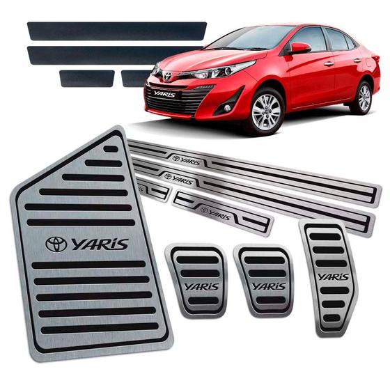 Soleira Pedaleira Descanso Manual Yaris 2018 2019 Preto Menor preço em Soleira Pedaleira Descanso Manual Yaris 2018 2019 Preto