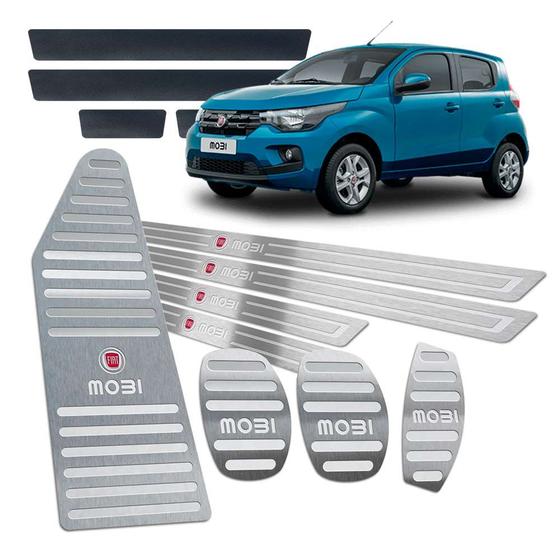 Soleira Pedaleira Descanso Mobi 2017/2019 Manual Prata Menor preço em Soleira Pedaleira Descanso Mobi 2017/2019 Manual Prata