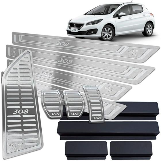 Imagem de Soleira pedaleira descanso peugeot 308 2011 até 2019 manual