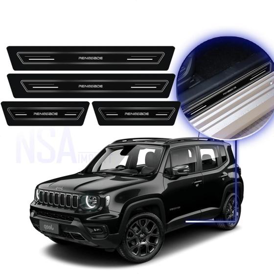 Soleira Protetor Platinum Adesiva Porta Jeep Renegade Menor preço em Soleira Protetor Platinum Adesiva Porta Jeep Renegade