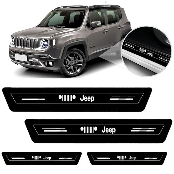 Imagem de Soleira Protetor Porta Platinum Jeep Renegade 2020 2021 2022