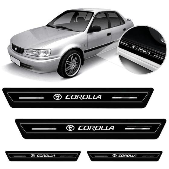 Imagem de Soleira Protetor Porta Platinum Toyota Corolla 1998 1999 2000 2001 2002
