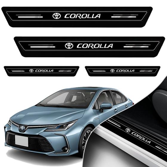 Imagem de Soleira Protetor Porta Platinum Toyota Corolla 2020 2021 2022