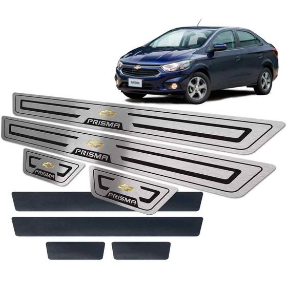 Imagem de Soleira + Vinil Chevrolet Prisma 2013/2019 Preto