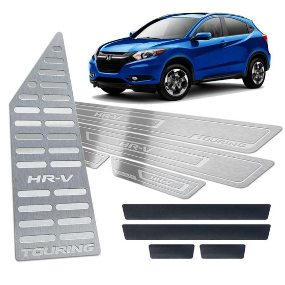 Imagem de Soleira + Vinil + Descanso Honda Hrv Touring 2016/2019 Prata