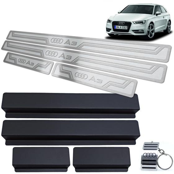 Imagem de Soleiras Em Aço Inox Audi A3 2014 Em Diante Prata