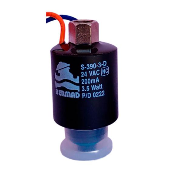 Imagem de Solenoide S-390 3v, Nc, 24 Vac, 3.5 W Sem Base - Bermad