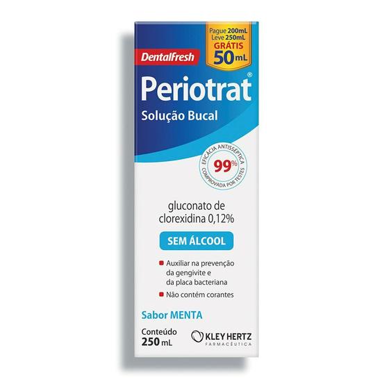 Imagem de  Solução Antisséptica Bucal Periotrat Sem Álcool Com 250ml