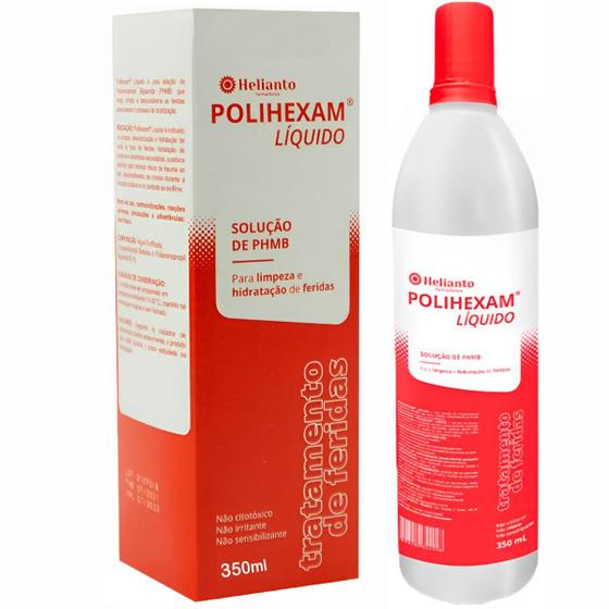 Imagem de Solução Aquosa Polihexam Liquido Phmb 0,1% 350ml Helianto