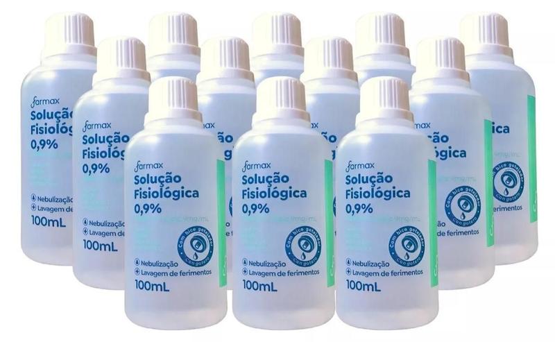 Imagem de Solução Cloreto Sódio Farmax 100ml - 12 Unidades