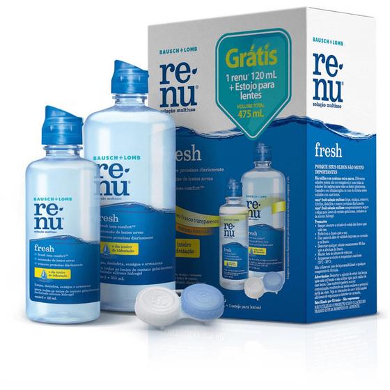 Solução Para Lentes Renu Resh Kit 355ml +120ml é boa?
