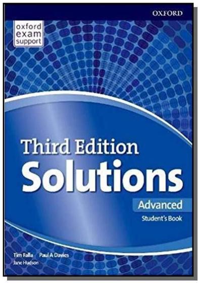 Imagem de Solutions advanced sb and online practice pack - 3rd ed - OXFORD