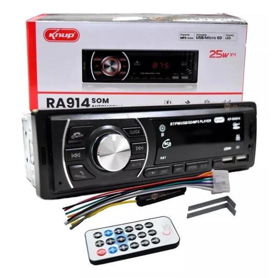 Imagem de Som Automotivo com Bluetooth KP-RA914 - Knup