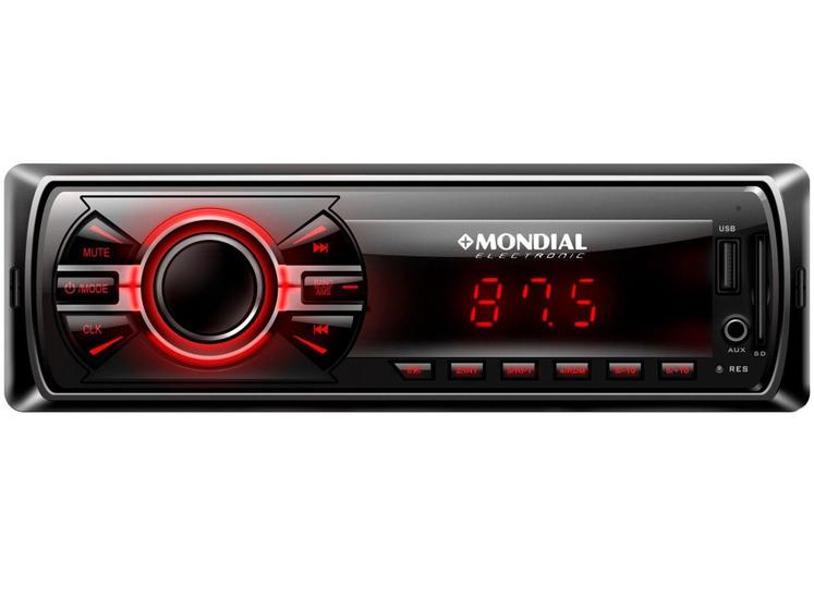 Imagem de Som Automotivo Mondial MP3 Player Bluetooth - USB Auxiliar Cartão de Memória AR-06