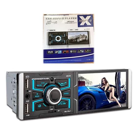 Som Automotivo Tela LED 4.1" Full Hd com Bluetooth, USB, SD Menor preço em Som Automotivo Tela LED 4.1" Full Hd com Bluetooth, USB, SD