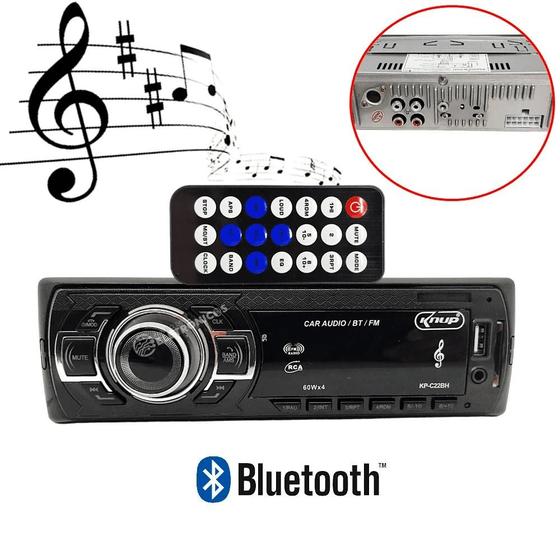 Imagem de Som Automotivo USB SD Bluetooth 60X4w Rádio FM Display LED KPC22BH