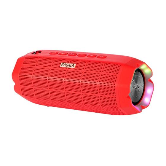 Imagem de Som Bluetooth Sem Fio Portátil Speaker Dr-101 Vermelha