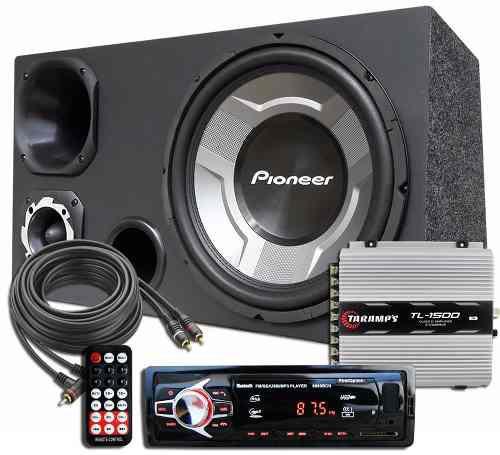 Imagem de Som Completo Caixa Trio Aparelho Bluetooth Taramps Pioneer