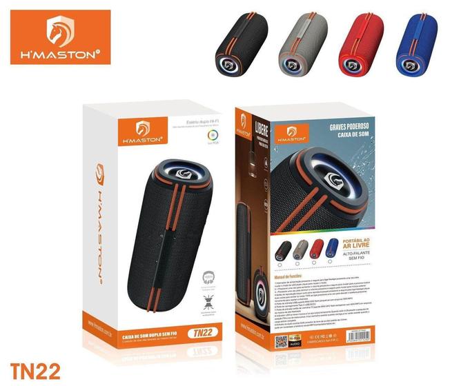 Imagem de Som Portátil Bleutooth Amplificado  Com RGB Resistente Agua TN-22 - TECHGUIA