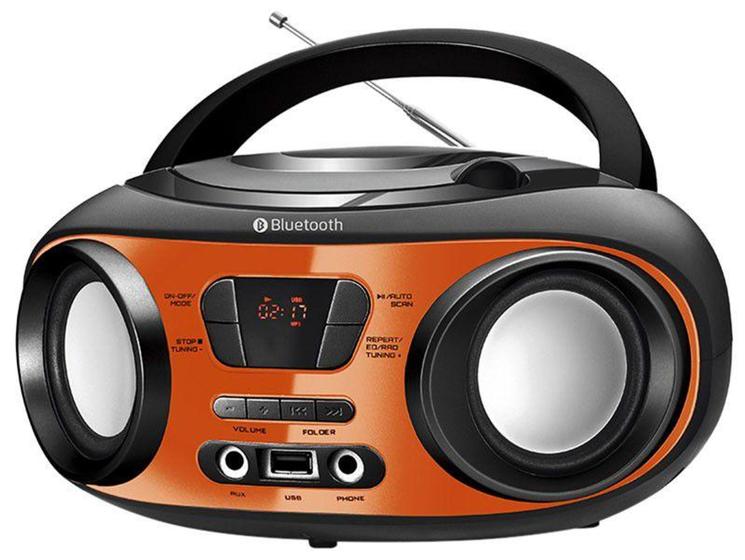 Menor preço em Som Portátil Mondial FM 8W CD Player - Display Digital BX-18 Bluetooth Entrada USB