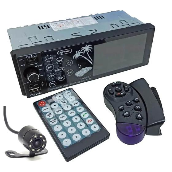 Imagem de Som Radio Automotivo MP5 KP-RA903 + Camera Veicular KP-MR701