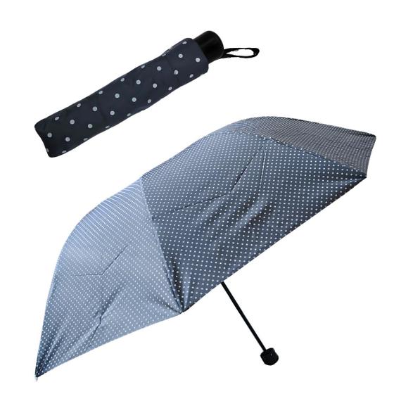 Imagem de Sombrinha Estampada com Bolinhas Compacta Azul - TUUT