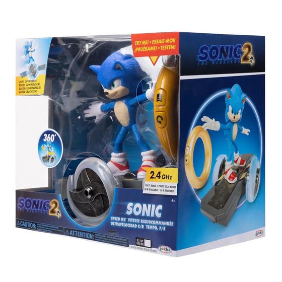 Imagem de Sonic Boneco Articulado Com Veículo De Rodas Luminosas 3429