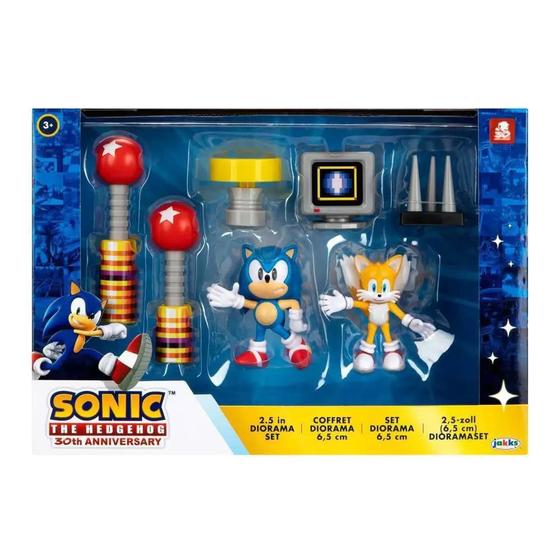 Imagem de Sonic - Diorama Set 2,5 - Brinquedo Boneco Candide Original