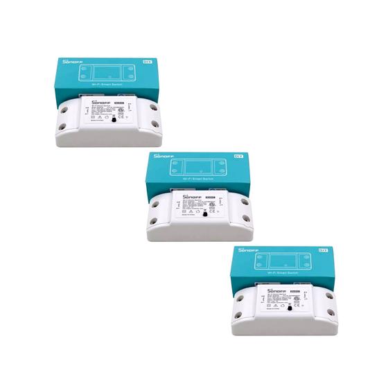 Imagem de Sonoff Básico 1ch Interruptor Wifi Automação Kit 3 Unid