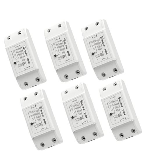 Imagem de Sonoff Básico 1ch Interruptor Wifi Automação Kit 6 Unid