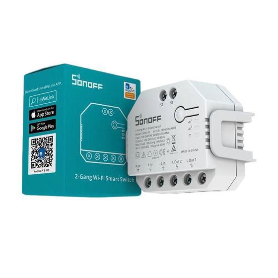 Imagem de Sonoff Dual R3 Ewelink Wifi Módulo Interruptor Inteligente