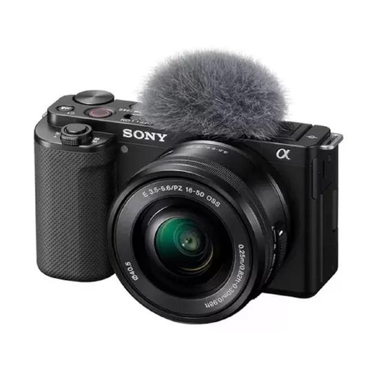 Imagem de Sony Alpha Kit ZV-E10 + lente 16-50mm f/3.5-5.6 OSS ILCZVE10L mirrorless cor preto