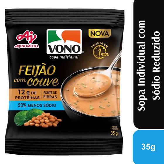 Imagem de Sopa Cremosa Vono Sabor Feijão Com Couve 35g