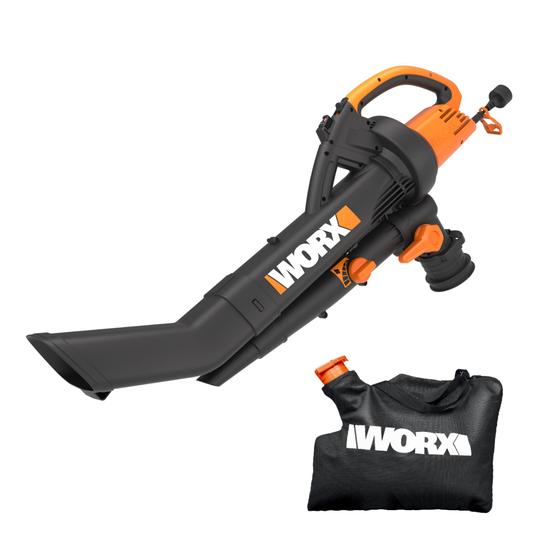 Imagem de Soprador de folhas/aspirador/triturador WORX WG505 12A com impulsor de metal