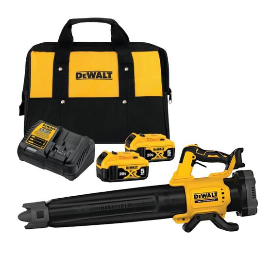 Imagem de Soprador de Folhas Com 2 Bateria E Carregador 20V Max DeWalt