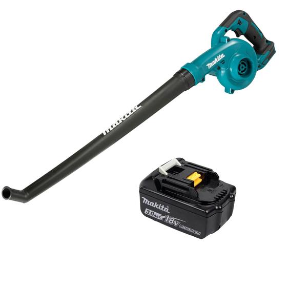 Imagem de Soprador de folhas DUB186 makita a bateria 18v mais bateria 3 ah