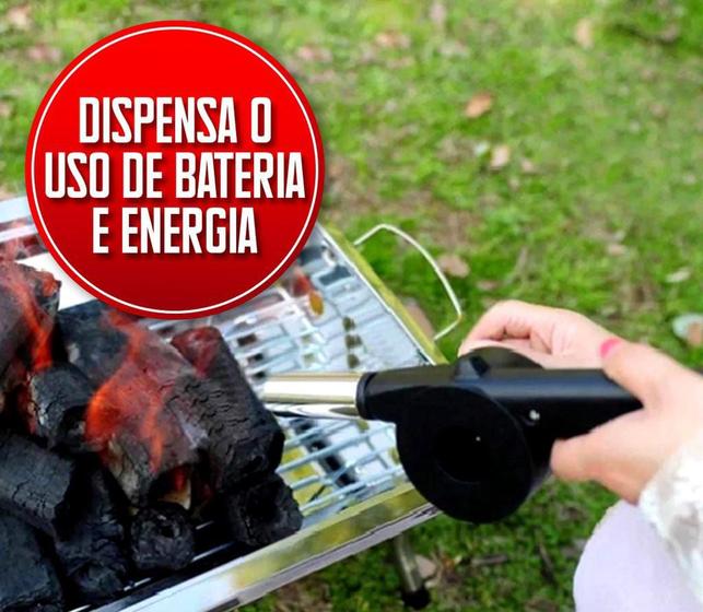 Imagem de Soprador Manual Para Churrasqueira E Lareira À Carvão