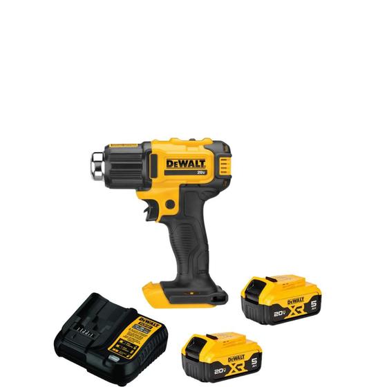 Imagem de Soprador Térmico 2 Baterias 5ah 20v Max Dce530 Dewalt Bivolt