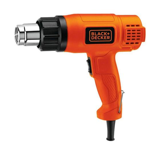 Imagem de Soprador Térmico Black & Decker, 1.500W, 220V, Cabo Ergonômico, Laranja/Preto - HG1500-B2