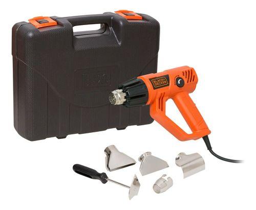 Imagem de Soprador Térmico Black Decker Hg2000k 1800w 5 Acessórios E Maleta Cor Laranja 110v